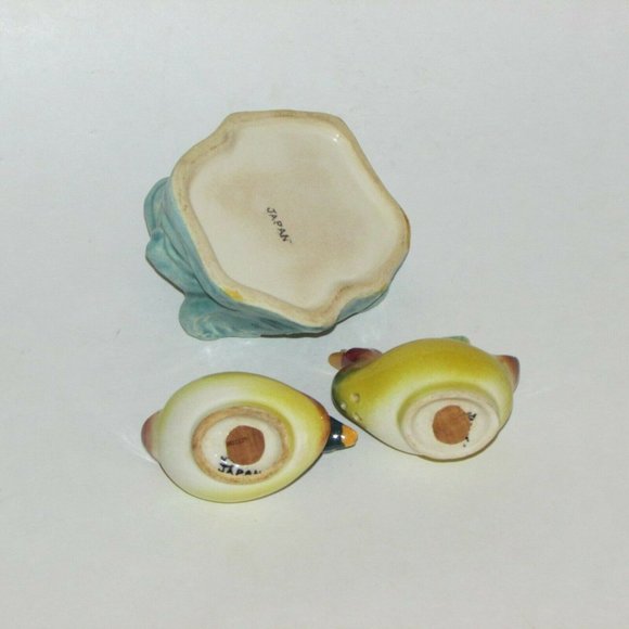 Salt & Pepper Shakers Vintage 3 pc set Ducks Cottagecore Mid-century - Picture 9 of 12